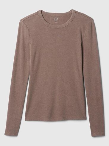 GAP Women's Long Sleeve Essential Ribbed Top in Saudi Arabia
