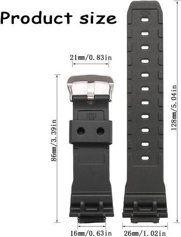 سوار بديل من الراتنج متوافق مع حزام ساعة Caiso DW-9052 DW6900 GW6900 DW-004C الرياضي للرجال من المطاط المقاوم للماء in Kuwait