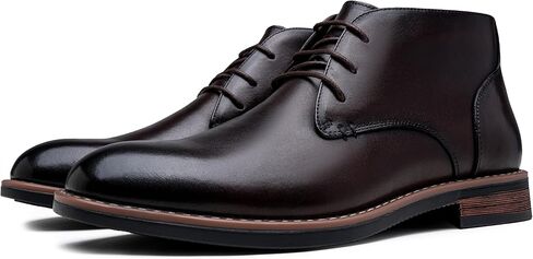 Jousen Men Chukka Boots Premium Leather Black Boots in Saudi Arabia