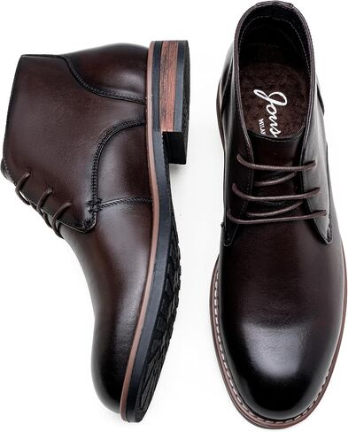 Jousen Men Chukka Boots Premium Leather Black Boots in Saudi Arabia