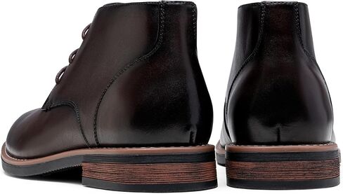 Jousen Men Chukka Boots Premium Leather Black Boots in Saudi Arabia