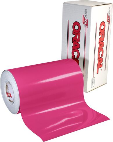 Oracal 651 Glossy Permanent Vinyl 12 Inch x 6 Feet - Pink in Saudi Arabia