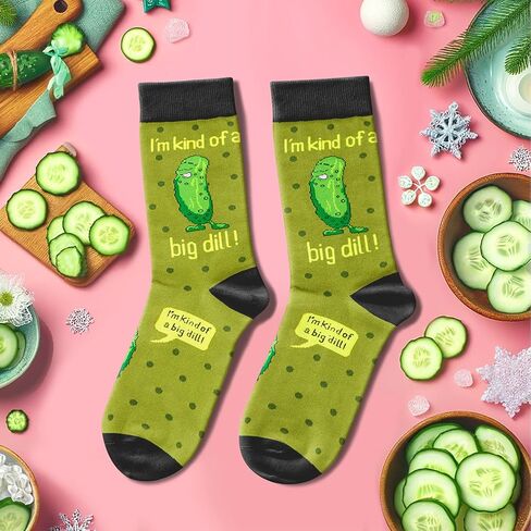 جوارب مرحة مرحة من sockfun للرجال، هدايا مخلل لمحبي المخلل جوارب مخلل جوارب Pun in Kuwait