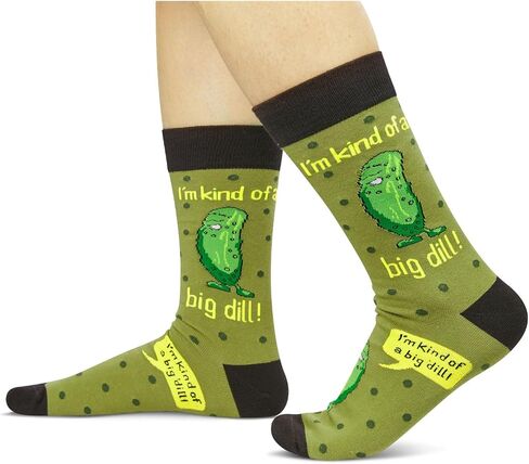 جوارب مرحة مرحة من sockfun للرجال، هدايا مخلل لمحبي المخلل جوارب مخلل جوارب Pun in Kuwait