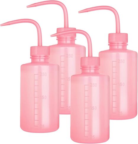 زجاجة غسيل الوشم WZPB، زجاجة ضغط 500 مل، أدوات سقي زجاجة الشطف، زجاجة غسيل بلاستيكية بالضغط، يمكن رش ضغط الري غسل زجاجة نباتية (500 مل / 16 أونصة / 4 زجاجات / أزرق) in Kuwait