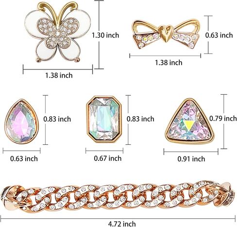 Cute Shoe Charms Compatible with Crocs Clog Sandals Summer Shoe Decoration Charms, Cute Designer Charms Bling Shoes Jewelry Charms for Girls Kids Teens Adults Women in Saudi Arabia