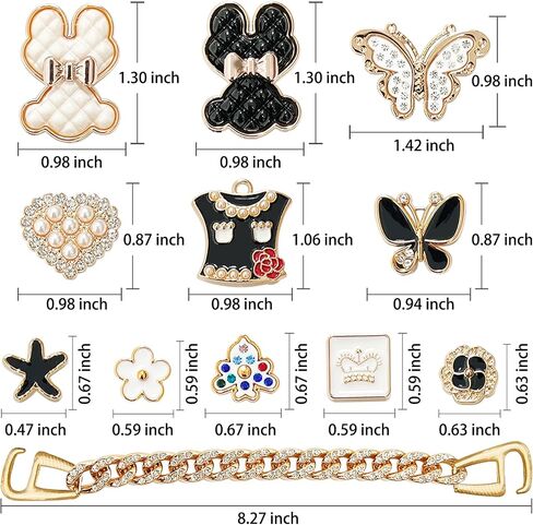 Cute Shoe Charms Compatible with Crocs Clog Sandals Summer Shoe Decoration Charms, Cute Designer Charms Bling Shoes Jewelry Charms for Girls Kids Teens Adults Women in Saudi Arabia