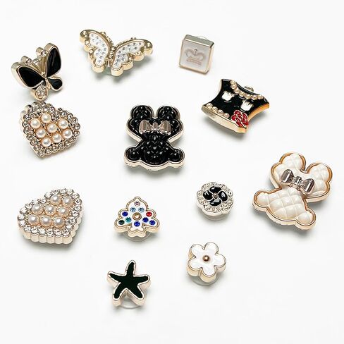 Cute Shoe Charms Compatible with Crocs Clog Sandals Summer Shoe Decoration Charms, Cute Designer Charms Bling Shoes Jewelry Charms for Girls Kids Teens Adults Women in Saudi Arabia