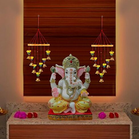 Crafts'man 2 PC Hanging Om Toran/Door Valance - Diwali Decorations Hanging Door Valance Shubh Deepawali Pjua Bandhanwar. Indian Hindu Festival in Saudi Arabia