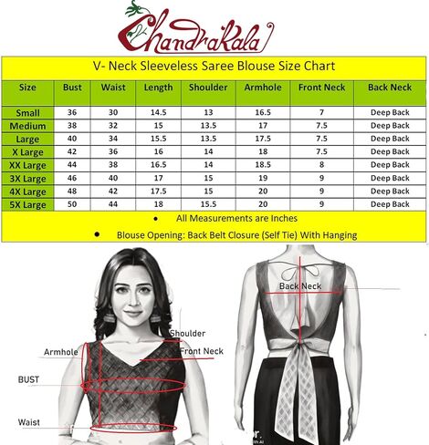 Chandrakala Sleeveless Blouses for Women Sarees,V Neck Backless Readymade Crop top Choli(B218-P) in Saudi Arabia