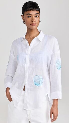 Little Lies Women's Shell Embroidery Shirt in Kuwait