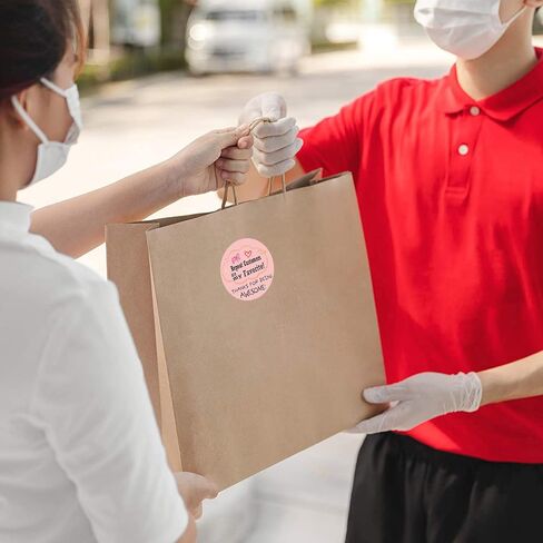 Repeat Customers are My Favorite Stickers Labels, 1.5'' Thank You Being Awesome Stickers for Small Business,Handmade Goods,Online Retailers,Envelopes Sealing.(500Pcs Per Roll), YOUOK220317002 in Kuwait