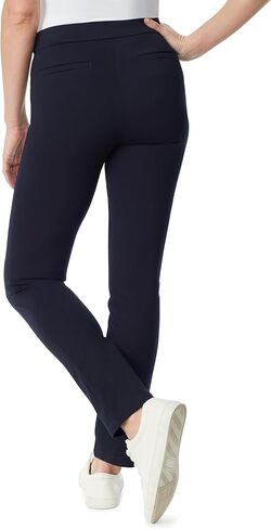 Gloria Vanderbilt Women's Pull on Trouser 4 Pocket Mid Rise Straight Leg Pant Standard in Saudi Arabia