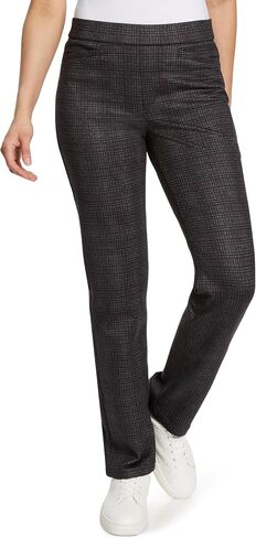 Gloria Vanderbilt Women's Pull on Trouser 4 Pocket Mid Rise Straight Leg Pant Standard in Saudi Arabia