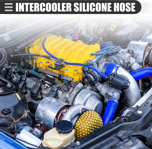 Motoforti Universal Intercooler Hose Reducer Straight Coupler Hose, ID 2.76" to 3.27" Length 3", Silicone, Red in Saudi Arabia