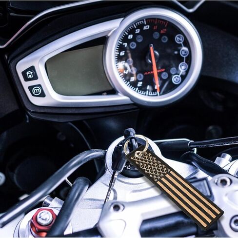 Quelay 3 Pcs American Flag Keychain Tag with Key Ring Nylon Patriotic Key Tag for Attachment to Keys Bags Luggage Motorcycles Scooters Cars Gifts in Saudi Arabia