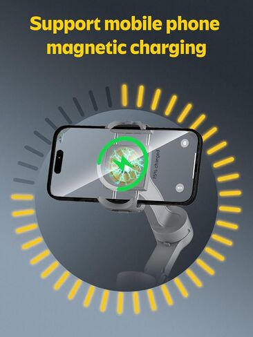 مثبت انحراف احترافي للهواتف الذكية مع شاشة شحن لاسلكية OLED وعجلة تركيز بإضاءة LED، مثبت انحراف للهاتف ثلاثي المحاور لهاتف iPhone 15 14 13 12 Pro/Max/Xs Galaxy S23-AOCHUAN Smart X Pro in Kuwait
