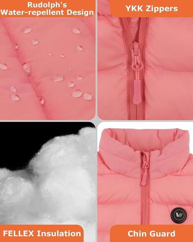 Venustas Kids Heated Jacket with Battery Pack, Boys Girls Lightweight Electric Heated Coat in Kuwait