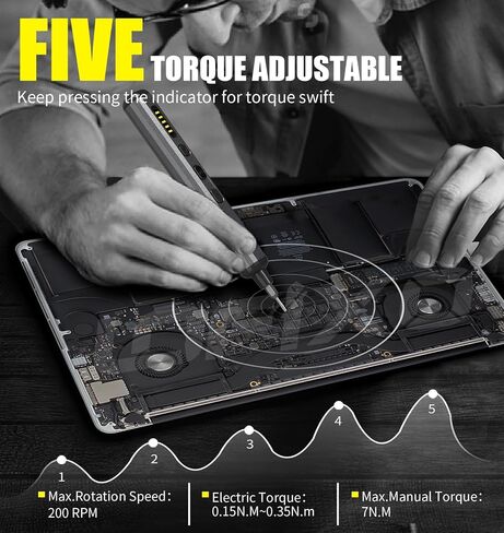 Electric Screwdriver Cordless Tool Set,72 PC Rechargeable Power Screwdriver Torx Phillips Triangle Pentalobe Automatic-Battery Electronics Kit for Macbook/Ps5/Xbox/Switch Computer Laptop Glasses in Saudi Arabia