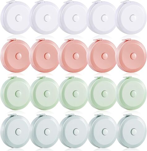 Tape Measure,20 Pack Measuring Tape for Body Fabric Sewing Tailor Cloth Knitting Craft Weight Loss Measurements Retractable,60-Inch/150cm Soft Small Tape Measure(4 Colors) in Saudi Arabia