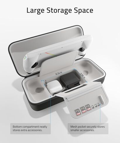 Syntech Hard Carrying Case Compatible with ASUS ROG Ally Console and Accessories, Portable Travel Handheld Case for Storage and Stand, EVA Shockproof Protective Carry Bag with Large Capacity in Kuwait
