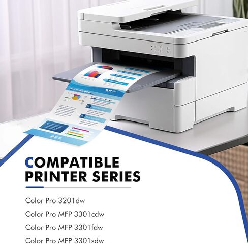 خراطيش حبر 218A 218X مكونة من 4 عبوات 3301dw بديلة متوافقة لطابعة HP 218A 218X Color Laserjet Pro MFP 3301fdw 3301cdw 3201dw 3301sdw مجموعة حبر عالية الإنتاجية (أسود سماوي أصفر أرجواني) in Kuwait
