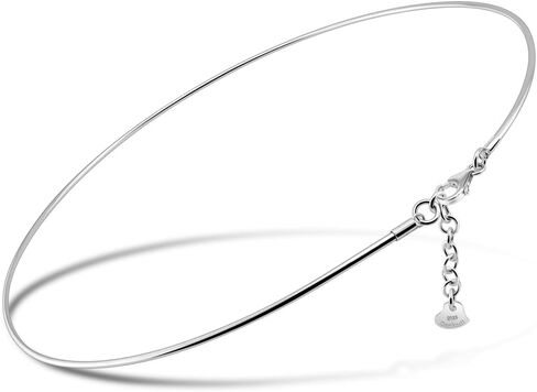 قلادة على شكل دائرة من HJ JEWELRY مصنوعة من الفضة/الذهب/الوردي للنساء in Saudi Arabia