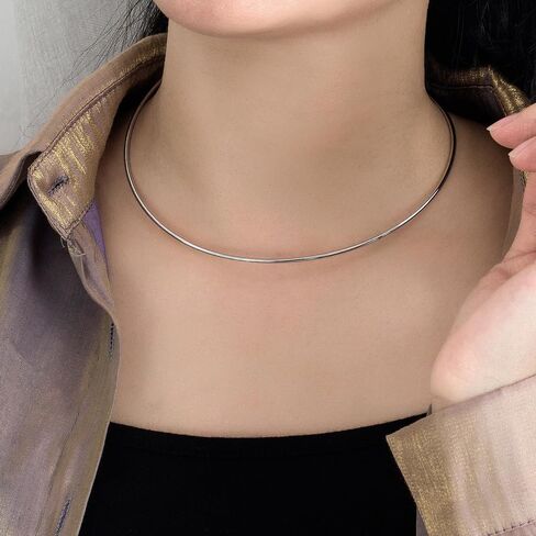 قلادة على شكل دائرة من HJ JEWELRY مصنوعة من الفضة/الذهب/الوردي للنساء in Saudi Arabia