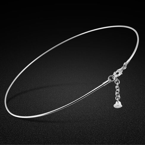 قلادة على شكل دائرة من HJ JEWELRY مصنوعة من الفضة/الذهب/الوردي للنساء in Saudi Arabia