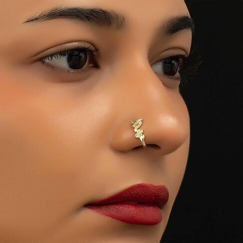 Vintage Dragon Nose Ring Metal Dragon Nose Cuff Ancient Dragon Copper African Nose Ring Fake Non Pierced Nose Ring Jewelry for Women in Kuwait