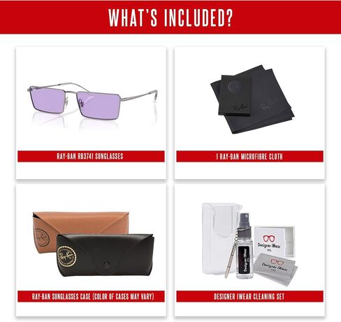 Ray-Ban Pulse Collection RB3741 Emy Rectangular Sunglasses for Men for Women + BUNDLE With Designer iWear Kit in Saudi Arabia