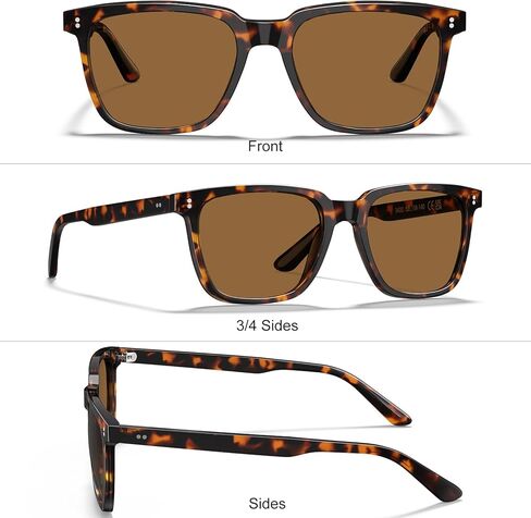 عبوتان من النظارات الشمسية المستقطبة للرجال للحماية من الأشعة فوق البنفسجية للقيادة وصيد الأسماك والتنزه سيرًا على الأقدام والجولف في الهواء الطلق in Kuwait