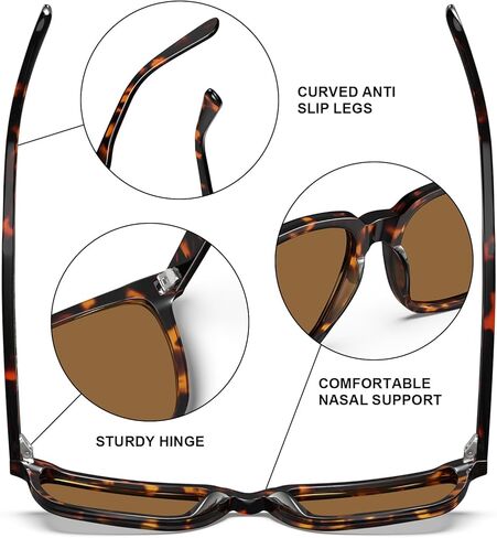 عبوتان من النظارات الشمسية المستقطبة للرجال للحماية من الأشعة فوق البنفسجية للقيادة وصيد الأسماك والتنزه سيرًا على الأقدام والجولف في الهواء الطلق in Kuwait