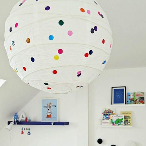 Pink Polka Dot Wall Decals 36pcs Watercolor Dots Wall Sticker for Kids Baby Girls Teens and Nursery Room (6 Sheets) in Kuwait