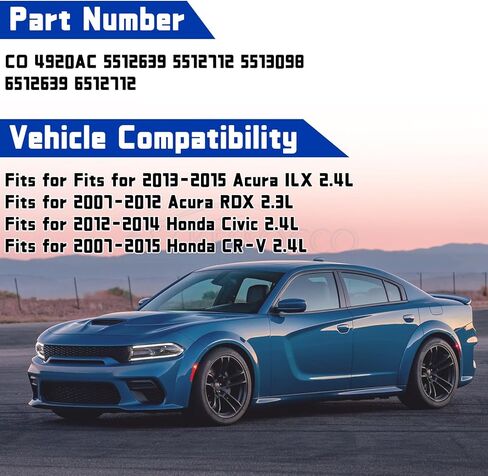 ضاغط تكييف الهواء 7PK CO 4920AC ضاغط تكييف الهواء 6513098 10347601 بديل لـ 2007-2015 Honda Civic CR-V Acura ILX RDX 2.4L in Kuwait