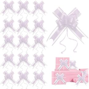 Seven Uncles Bows for Gifts, Large Pull Bow for Gift Wrapping, Bows for Gift Baskets Christmas, New Year, Birthday, Weddings, Baby Showers, Graduations, Valentine's Day(8 inches, 20 PCS) (Red)