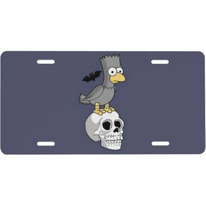Funny License Plate Cartoon License Plate Tinplate Decorative License Plate 12X6.1 inch Men's cave Decorations Suitable for Bars, bedrooms, Living Rooms, RVs, Fences, garages, etc.17