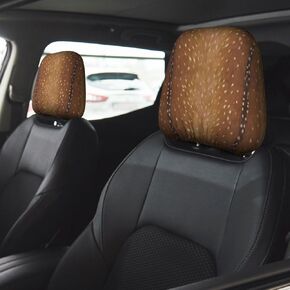 Cat Pattern Universal Car Headrest Cover Soft Car Seat Head Rest Cover Accessories Protector Fabric Head Rest Coverings for SUV Cars Truck Auto - Set of 2