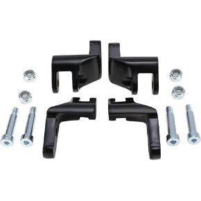 Driver Floorboard Relocation Brackets Compatible with 2014-2022 Harley Some Touring Models, Black