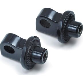 Kuryakyn Splined Peg Adapters, Gloss Black