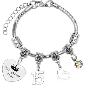 Mxrymvu Quinceanera Gifts Jewelry 15th Birthday Gift Sweet 15 Gifts 15 Year Old Gifts for Birthday Gifts for 15 Year Old Sweet 15 Quinceanera Gift Happy 15th Birthday Gift for Friend Sister Daughter