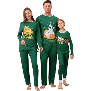 SUNNYBUY Christmas Pajamas Matching Sets, Holiday Family PJS Xmas Jammies for Couples
