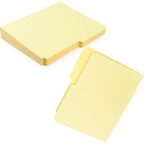 Lineco Archival Legal Size File Folders. Organize Important Documents, Prints, Photos. 9.5" x 14.75" with 1/2-Cut Tab, Acid-Free, Lignin-Free Light Tan 10 Pt. Perma/Dur Folder Stock. Pack of 100