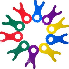 Honbay 20PCS Plastic Colourful Large Yarn Bobbins Spools Cross Stitch Bobbin Organizer Thread Holder Weave Winder Tool for Knitting Sewing and Craft Projects (5 Color)