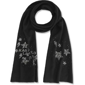 Karl Lagerfeld Paris Women's Accessories Scarf,Black,0S