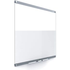 Quartet Glass Whiteboard, Magnetic Dry Erase Board, 4' x 3', with Customizable Templates, White Dry Erase Surface, Infinity (GI4836)