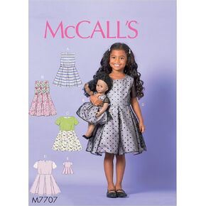 McCall Patterns Children/Girls Doll Dress