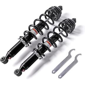 Front Left Right Twin Tube Gas Shocks Absorber Compatible with 2017-2021 Can-Am Defender HD5 2017-2021 Can-Am Defender HD8 MAX HD8 Base DPS XT HD10 2022-2023 Can-Am Traxter HD7 MAX 706202602 2 pcs
