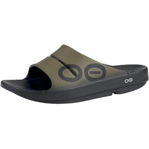 OOFOS OOahh Sport Recovery Slide, Tactical Green - Women’s Size 13, Men’s Size 11
