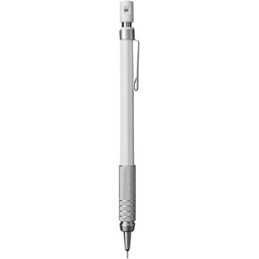 Muji 18617371 Low Center of Gravity Mechanical Pencil, White, 0.4 x 0.4 x 5.8 inches (11 x 9 x 147 mm), Lead Diameter 0.01 inches (0.3 mm)